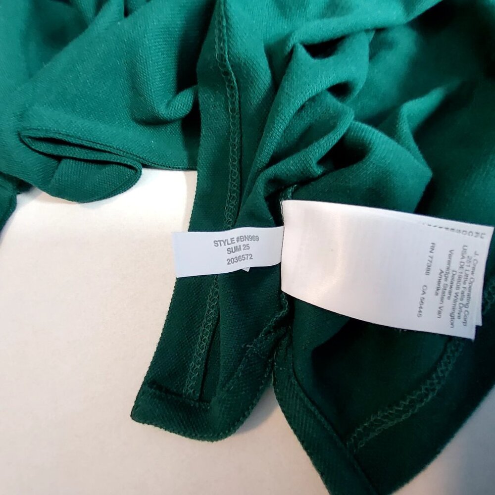 Crewcuts Kids Polo Shirt Green Size 12 Short Sleeve Button Collar Made In India - Picture 10 of 10